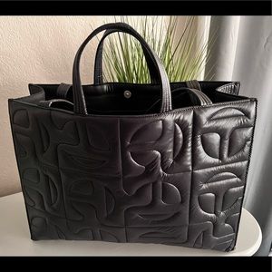 Brand New Moose Knuckles x Telfar Quilted Large Shopper - Black